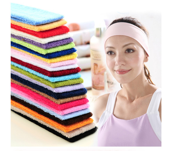 Mothers Sports headband Women Sports Yoga Headbands Washing Face Stretch Wide Head Wrap Solid Color Hair Accessories Maternity Headban LA492