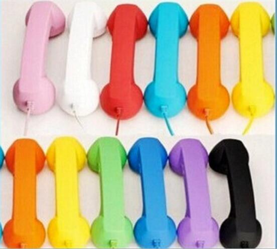 3.5mm Retro Phone Telephone Radiation-proof Receivers Cellphone Handset For ipad iPhone 4 5 6 7 Classic Headphone MIC Microphone