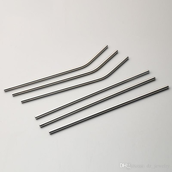 Stainless Steel Straw bend/straight Drinking Straws 10.5