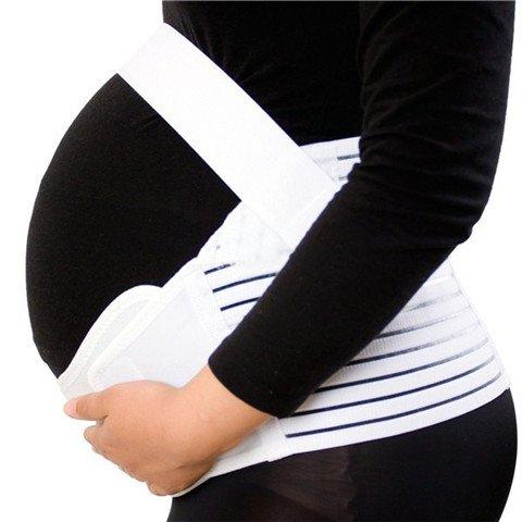 Pregnant Women Breathable Maternity Belts Pregnancy Back Support Prenatal Strap Belt Abdomen Support Band Pregnancy Waist Support Belt White