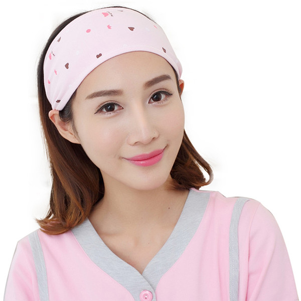 New high-quality love printing maternal disease waiting supplies maternal and child special month cap wash makeup headband Postpartum Pregna