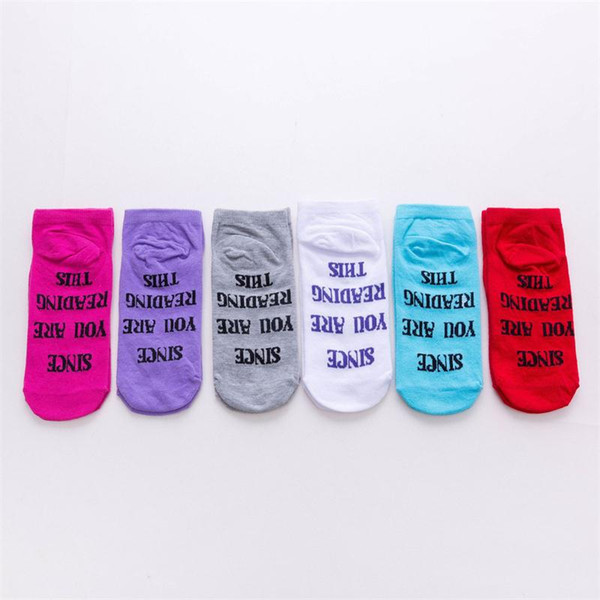 Unicorn Funny Socks SINCE YOU ARE READING THIS BRING ME A Letter printed female unicorn socks cartoon women socks