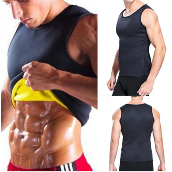 Mens Body Shapers Vest Hot Shapers Men's Compression Slimming Shirt Neoprene Hot Body Shaper Redu Shaper Vest Waist Trainer T Shirt A42305