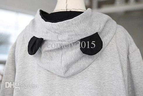 2015Korean version of the new autumn big size maternity hoodies ,pregnant women panda pattern coat,maternity tops