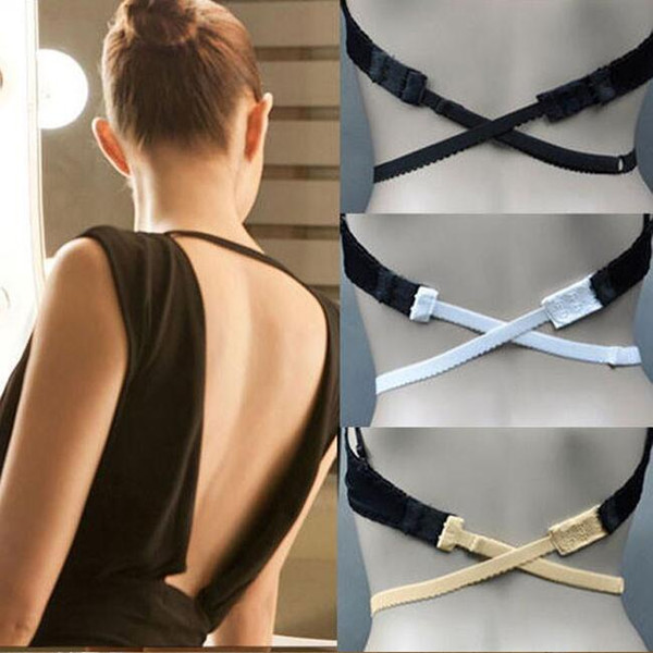 3 PCS/set Low Back Backless Adapter Converter Bra Strap Fully Adjustable Backless Extender low back bra strap DHL Free