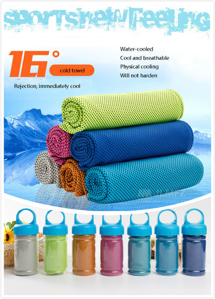 11 Colors 30*90CM Summer Reusable Cold Cool Feeling Cooling Sports Outdoor Cold Towel Customizable Cool Frozen Cool Multifunctional Towel