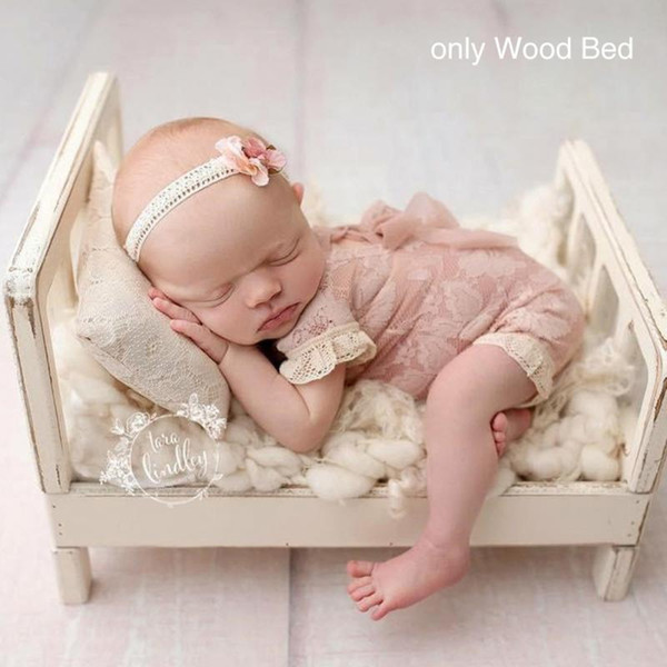 Baby wooden bed photo shooting detachable portable background studio props baby care travel cradle photography composition gifts CJ191217