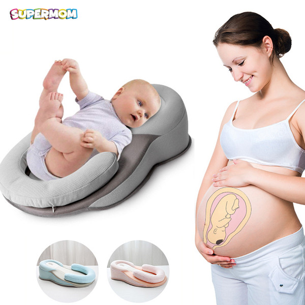 Anti-Reflux Baby Stereotype Pillow Infant Anti-vomiting Pillow Portable Newborn Travel Folding Sleeping Positioning