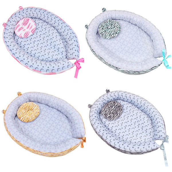 Infant newborn bed prop folding baby bed Portable baby nest Removable And Washable Travel Crib with Bumper hangmat