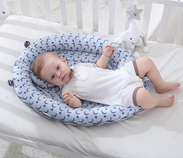 52*68cm Baby Nest Bed Portable Crib Travel Bed Infant Toddler Cotton Cradle for Newborn Baby Bed Bassinet Bumper