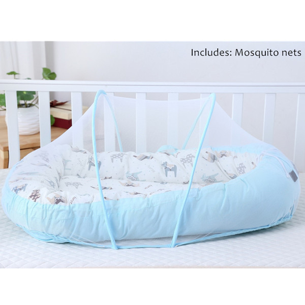 Baby Alcofa Nest Bed Portable Crib Travel Bed Infant Toddler Cotton Cradle Protable Carrycot For Newborn Baby Bassinet Bumper