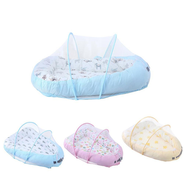 0-3 Years Old Baby Bassinet Bed Lounger Breathable Hypoallergenic Cotton Portable Crib For Bedroom Travel Baby Nest CJ191217