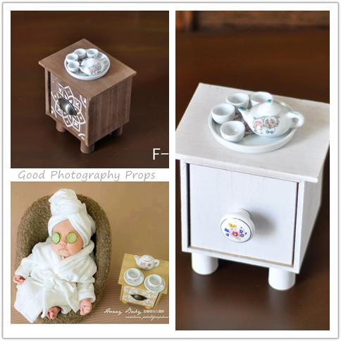 small table+ teapot +teacup newborn photography prop infantile creative shooting prop