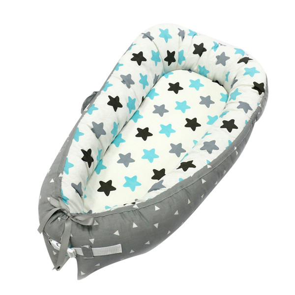 Comfortable Baby Nest Bed Portable Soft Multifunctional Toddler Nursery Cotton Blended Travel Crib Washable Infant For Bassinet