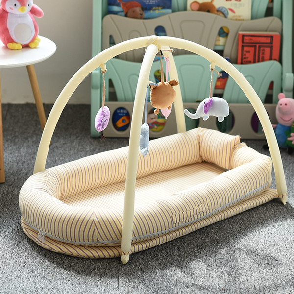 Baby Nest Bed Crib Portable Removable And Washable Crib Travel Bed For Children Infant Kids Cotton Cradle Play Mat Dropshipping