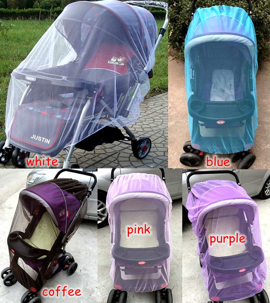 summer children baby stroller pushchair coloful mosquito net netting accessories curtain carriage cart cover insect care DIM:150cm 5colors