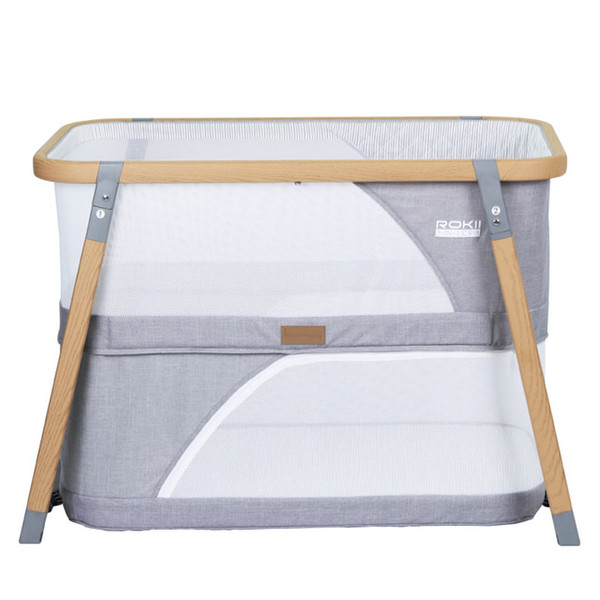 Wholesale 3 in 1 newborn crib Luxury collapsible portable travel crib Rocking Play yard Baby cradle Mosquito Netting bed