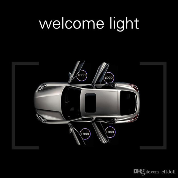 Wireless Led Car Door Welcome Laser Projector Logo GhosShadow Light for Volkswagen Ford BMW Toyota Mercedes-Benz Mazda VW Free Shipping