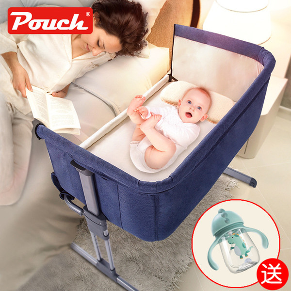 Germany Pouch crib multifunction baby bed folding portable edge bed rocking newborn