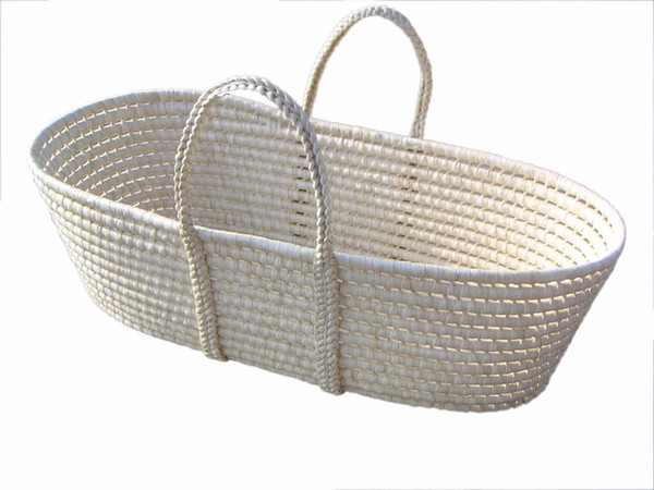 Baby Cribs Bedding Mother & Kids Natural corn husk baby basket weaving lounger 83*46*25/21CM portable NAF bassinet