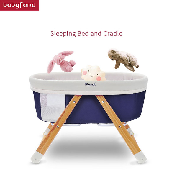 Pouch crib European children's bed multi-function shaker baby bed foldable portable travel cradle bed