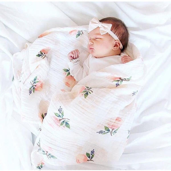 2Layers Baby Blankets Newborn Photography Accessories Soft Breathable Swaddle Wrap Infant Bamboo Cotton Baby Bedding Bath Towel