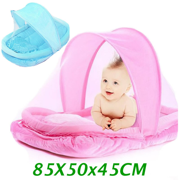 Lovely Pink Blue Newborn Baby Mosquito Bed Baby Travel Bed Portable Crib Netting Comfortable Child Mosquito Nets Tent CP11