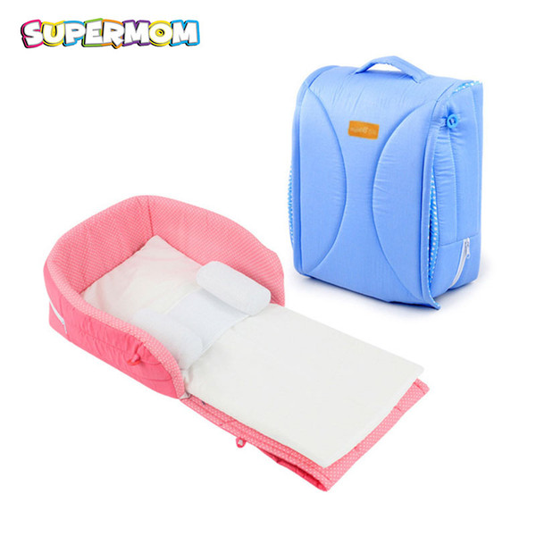 Portable Infant Sleeper Baby Travel Bed Folding Newborn Crib With Pillow Cushion Car Carrycot Bed Tent Girl Boy Babyfond