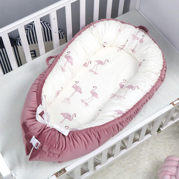 New Portable Baby Nest Bed Baby Crib Infant Toddler Cradle Cot for Newborn Nursery Travel Folding Sleeping Nest Bed