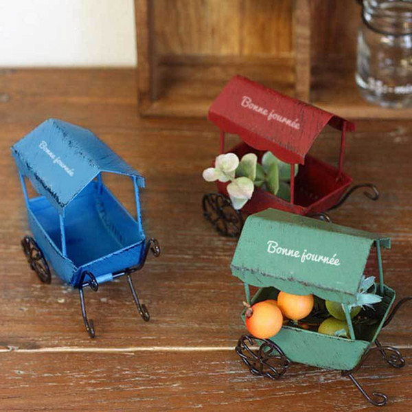 Metal crafts set up small garden potted plants take photos jewelry props children's toy cart newborn photography prop