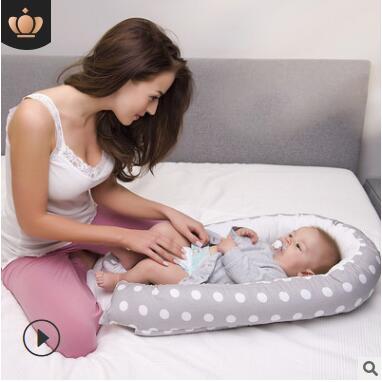 Portable Baby Nest Bed Newborn Milk Sickness Bionic Bed Crib Cot BB Sleeping Artifact Travel with Bumper Baby Sleep Pod