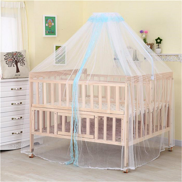 High Quality Pine Twins Newborn Bed Multi-function Baby Cot Unpainted Baby Cradle Crib Children Bed Combined with Adult Desk