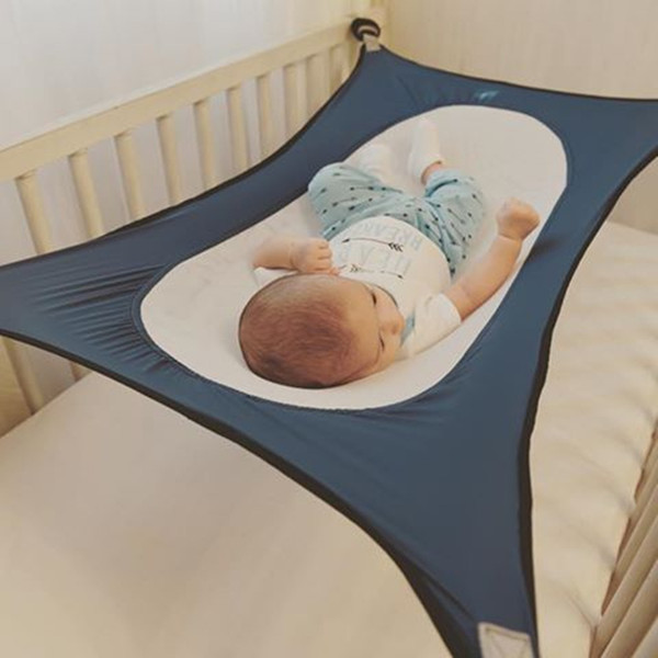 Infants Hammock Cartoon Printed Baby Detachable Protable Folding Crib Cotton Newborn Sleeping Bed Outdoor Garden Swing