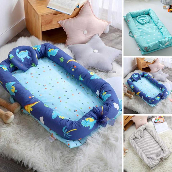 Baby Nest Bed Crib Portable Removable And Washable Crib Travel Bed For Children Infant Kids Cotton Cradle Baby Sleep Pod