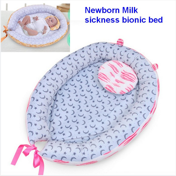 comfortable cotton baby nest bed Infant Kids Cotton Cradle Travel Bed For Children Milk sickness bionic crib for dropship