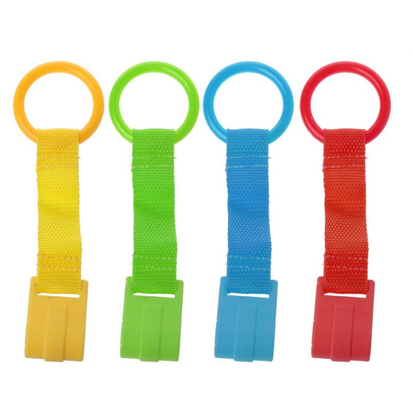 Baby Bed Portable Crib Stand Up Multi-color Wake Up Hook Pull Ring Foldable Pendants Toys