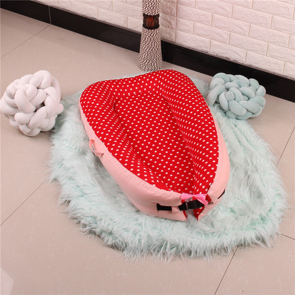 Newborn Bed Crib Cot Portable Baby Nest Bed BB Sleeping Artifact Travel with Bumper Baby Sleep Pad