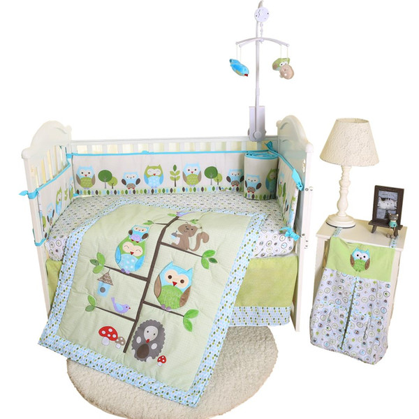 Eco-friendly easy cleaning cute new manufactured competitive price applique baby bedding set