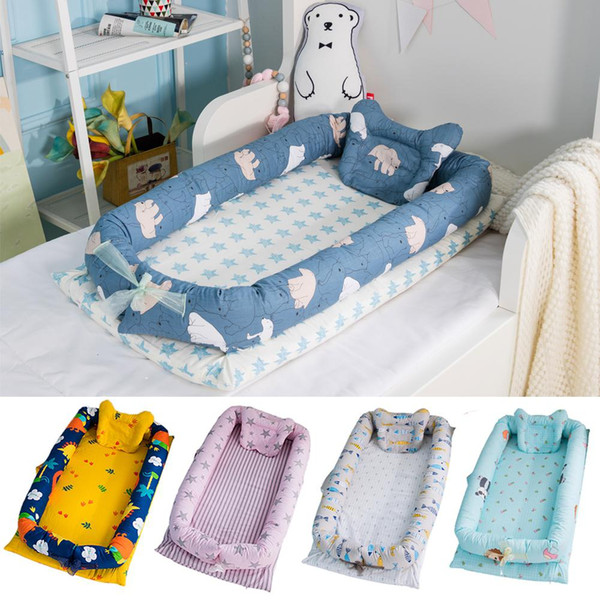 None Infant Pretty Detachable Simulating Sleep Nest Baby Portable Travelling Cushion Bed Set Detachable Washable