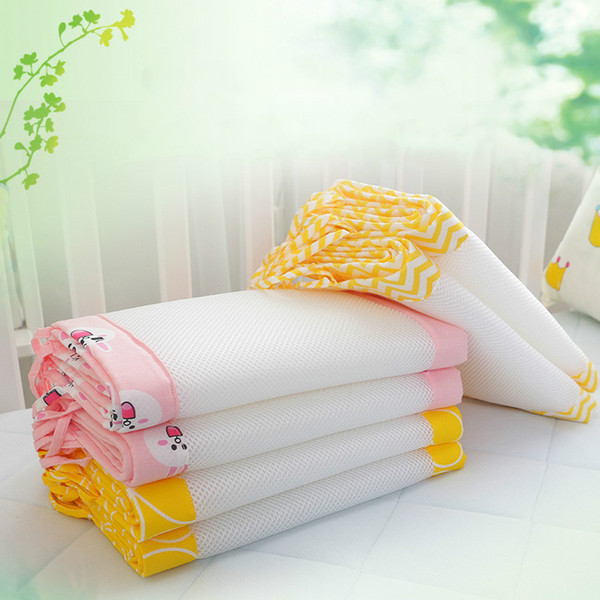 2 pc 120*30cm new summer 3D breathable net around Protector of the baby bed Bumper Baby Cot Sets