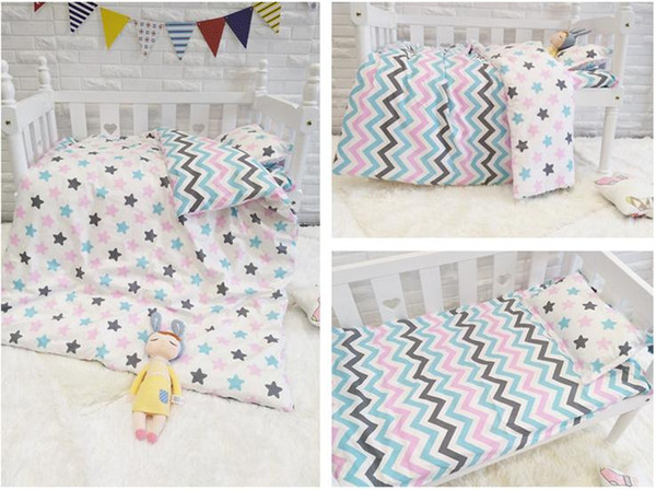 3PCS Newborn Baby Bed sheets Crib Quilt Cover infant Baby Cot Bedding 100% cotton,(Duvet Cover+Sheet+Pillowcase)