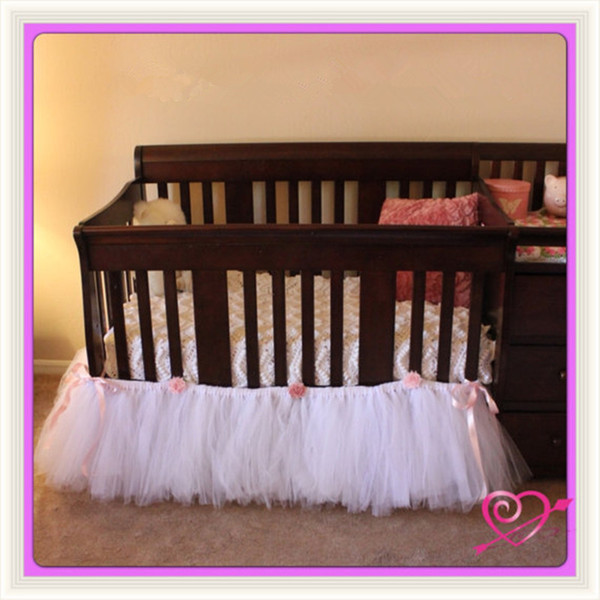 Newborn Tutu Bed Skirt Baby Bedding Baby Products Decorations Custom Color L100cm*W60cm*H40cm