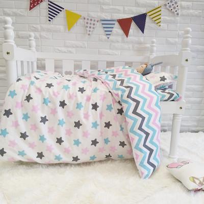 Promotion! 3PCS Cartoon Crib Baby Bedding Set Baby Nursery Cot Ropa de Cama ,Duvet Cover/Sheet/Pillow Cover,