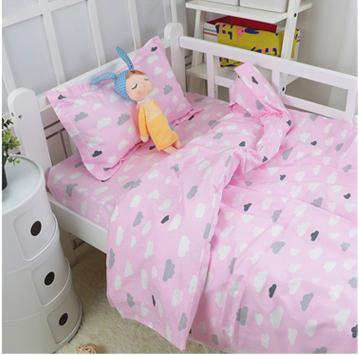 New Arrive Newborn Cartoon Cloud Bedding Sheets Toddler Nursery Bedding Linen ,Duvet/Sheet/Pillow, with filling