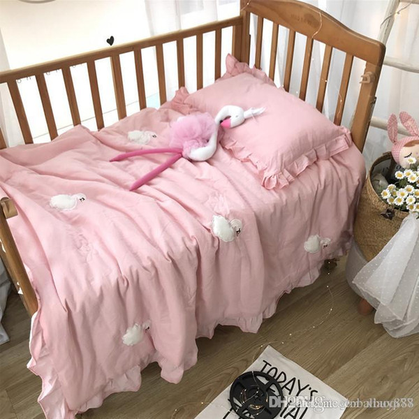 High-end cotton washed three-dimensional embroidery summer cotton gauze air conditioning is the core baby baby nap Baby bedding