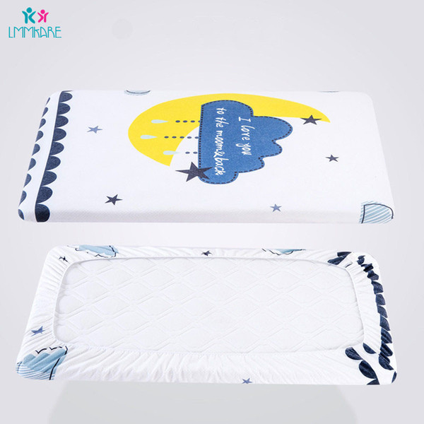 Fox Lion Knitting Cotton Crib Fitted Sheet Soft Breathable Baby Bed Mattress Cover Potector Newborn Bedding Cot Plus Size