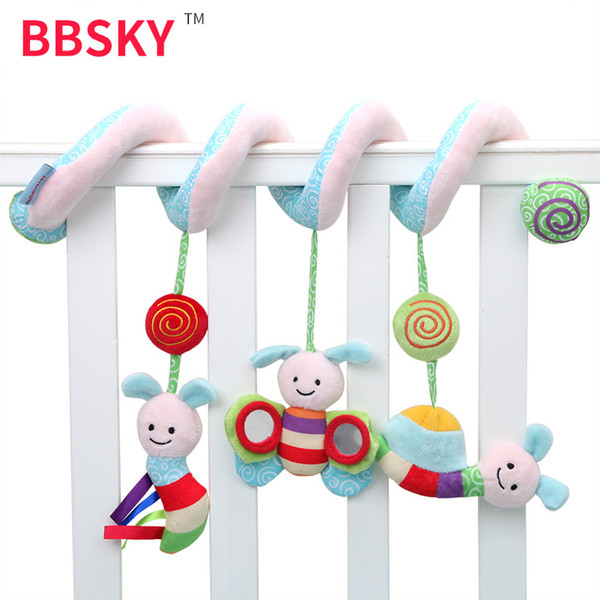 Baby toys for newborns 0-2 years old music beeping bee insect bed car hanging bed hanging bell no box