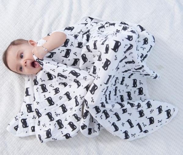 30% cotton, 70% bamboo fiber blend infant muslin swaddle blanket, newborm blanket for 0-24 months babies