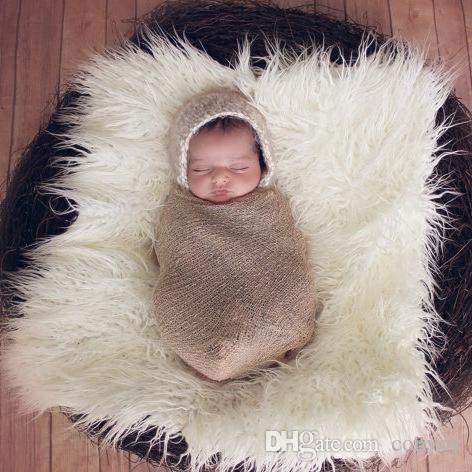 60*50cm newborn baby photo blankets soft blankets Baby Photo Backdrops Background Photo Props Carpet Bedding BHB51