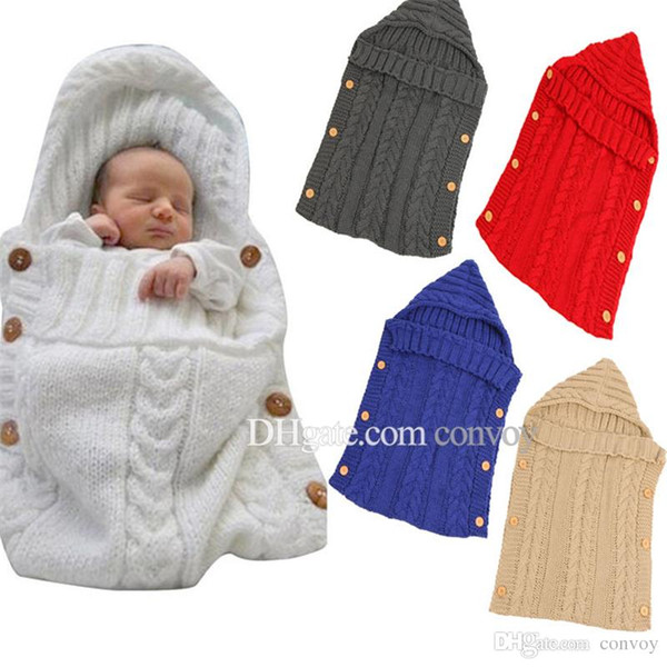 New Ins Baby Woolen yarn blanket photography Swaddling Baby Winter Sleeping Blanket wrap infant Stroller sleeping blanket 70*35CM BHB32